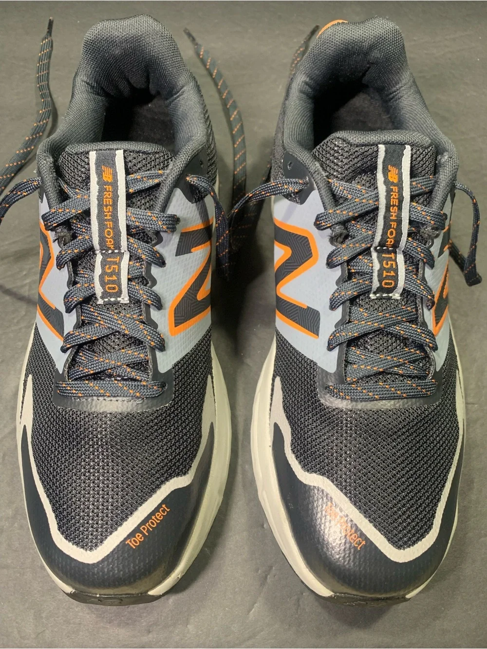 New Balance T510 Men’s  Black Gray Trail Running Sneakers Shoe Size-10